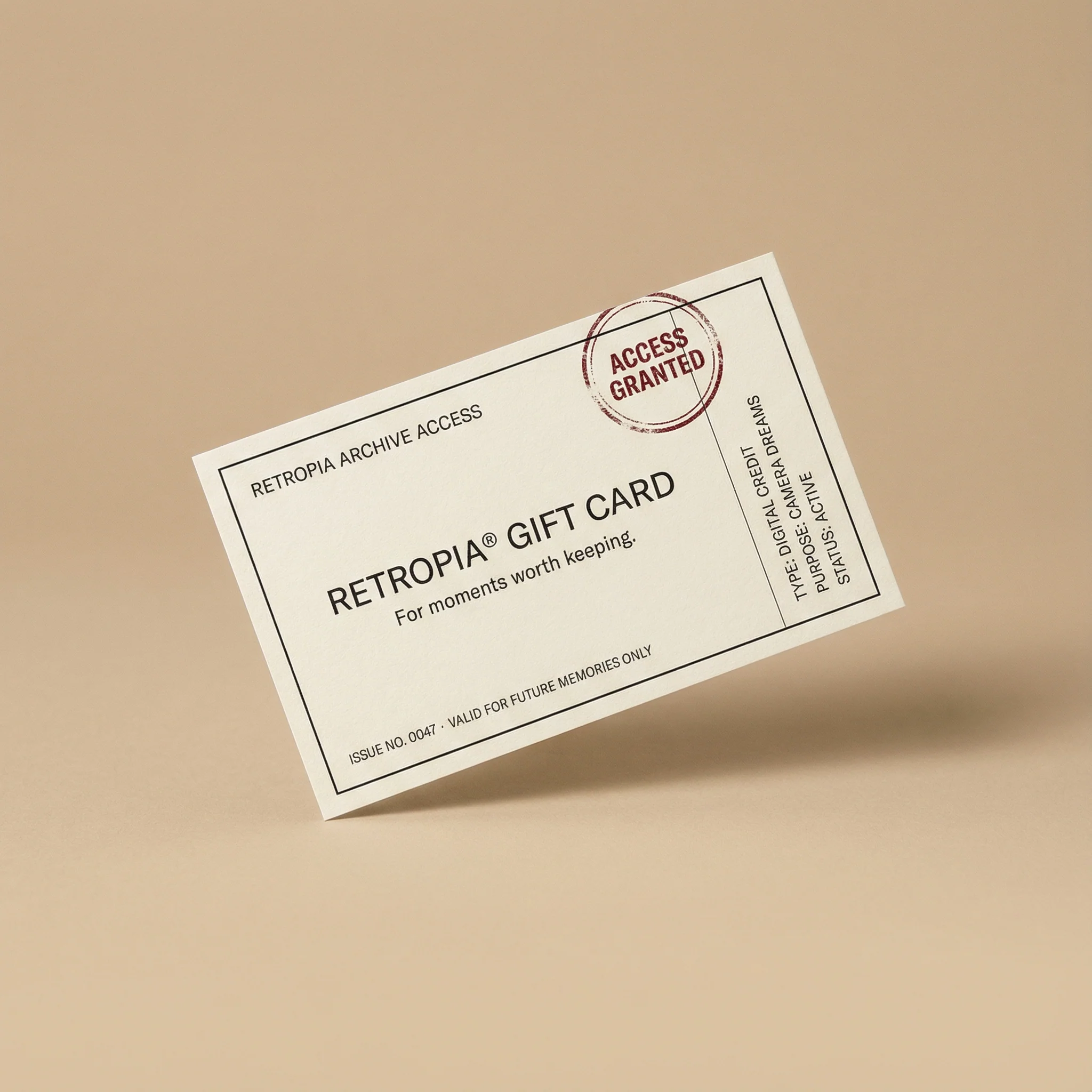 Gift Cards & Credit